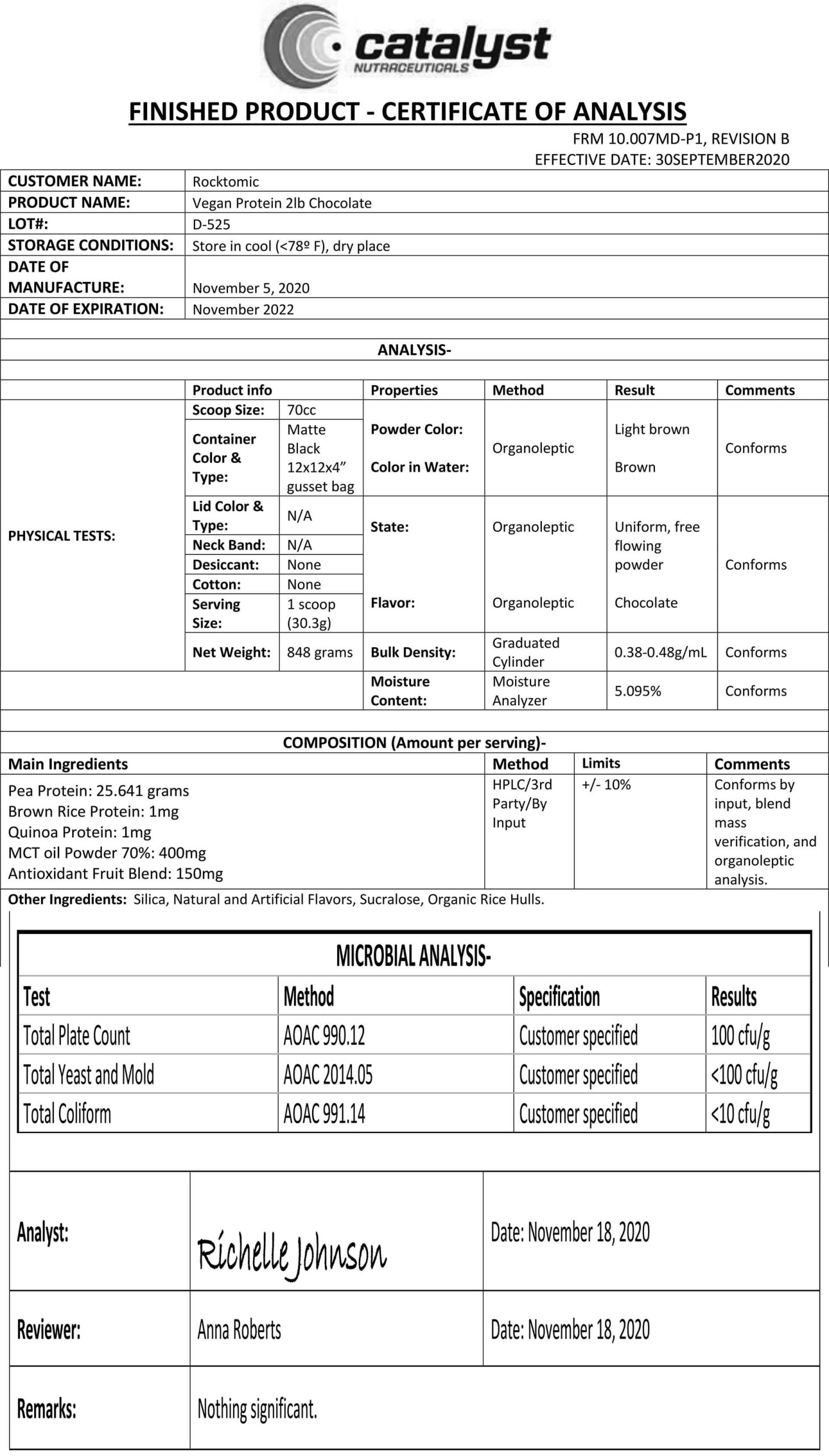 Vegan Protein (Chocolate) - Image 3